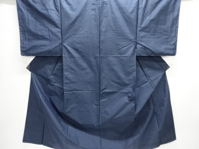 JAPANESE MENS ENSEMBLE KIMONO & JUBAN SET / SILK / OSHIMA TSUMUGI